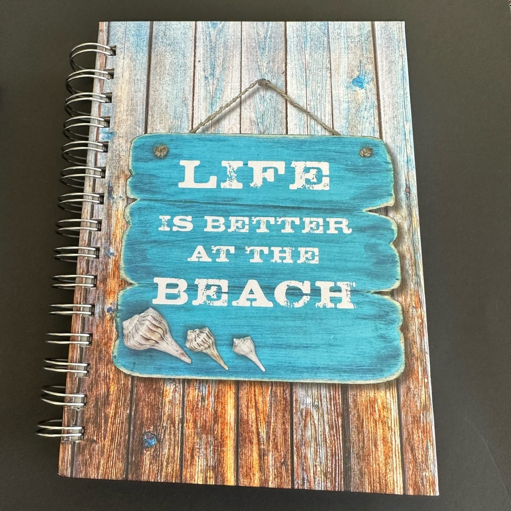 Life is a Beach, journal/notebook, new